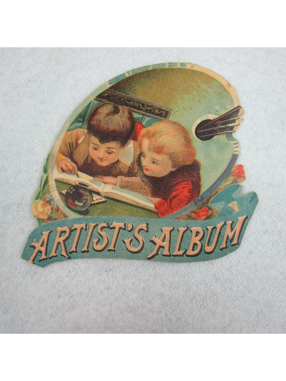 Antique 1888 Victorian Print Artists Album Cut From Warners Safe Cure Medical Ad